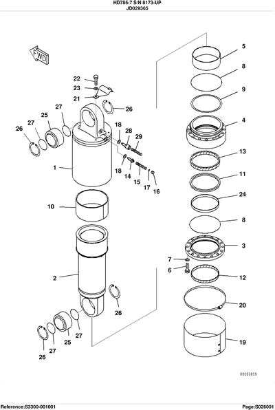 TLB especializada en el suministro de recambios Komatsu HD785-7, 561-22-70205 Final Drive ASS, 561-50-82003 Suspension CYLI,561-50-85002 Suspension CYLI