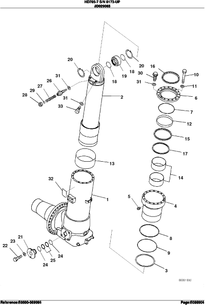 TLB especializada en el suministro de recambios Komatsu HD785-7, 561-22-70205 Final Drive ASS, 561-50-82003 Suspension CYLI,561-50-85002 Suspension CYLI